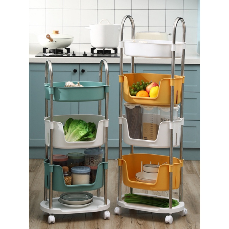 Kệ Đa Năng Để Đồ Nhà BẾp - vật dụng- Gia dụng Có Bánh Xe Thông Minh