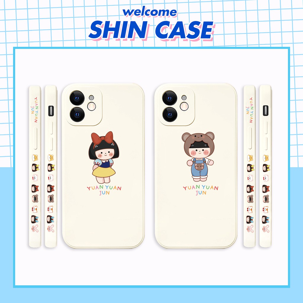 Ốp lưng iphone Yuan Jun cạnh vuông in hình viền 6/6plus/6s/6splus/7/7plus/8/8plus/x/xr/xs/11/12/pro/max/plus/promax/mini | BigBuy360 - bigbuy360.vn