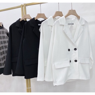 [Bl124] Blazer 1 lớp 4 khuy nắp túi