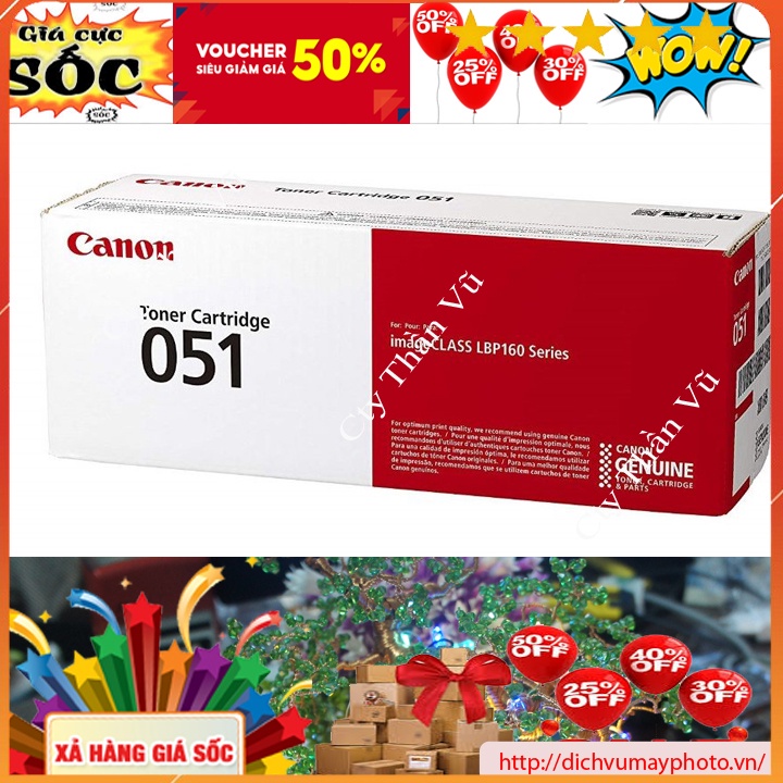 Hộp mực in Canon 051 dành cho máy LBP mf269dw in ấn ổn định, không bị vón cục chất lượng bản in tuyệt vời