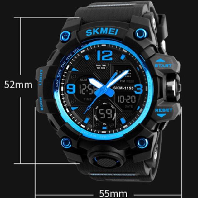 {HOTDEAL} Đồng Hồ Điện Tử Đeo Tay Nam SKMEI 1155B  Kiểu Dáng Thể Thao Chống Nước Tốt | BigBuy360 - bigbuy360.vn