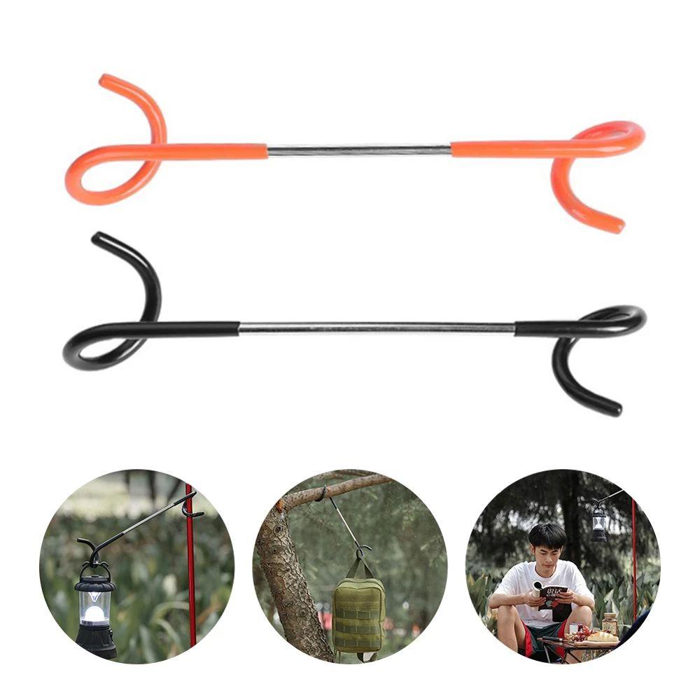 IVORY Giá Đỡ Đèn Cắm Trại Bằng Thép Không Gỉ Hình Chữ S