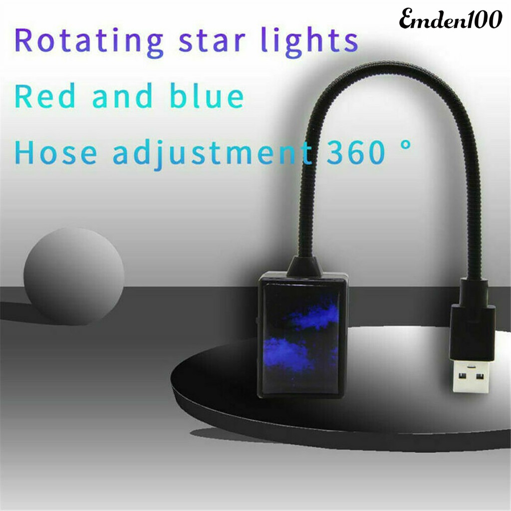 Đèn Led Chiếu Sao Xoay Tự Động Trang Trí Nội Thất Xe Hơi