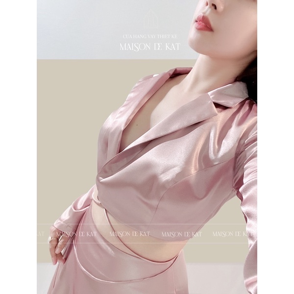 SET VEST LỤA CỘT EO TRENDY MAY THEO SỐ ĐO RIÊNG | HÀNG THIẾT KẾ CAO CẤP | MAISON DE KAT