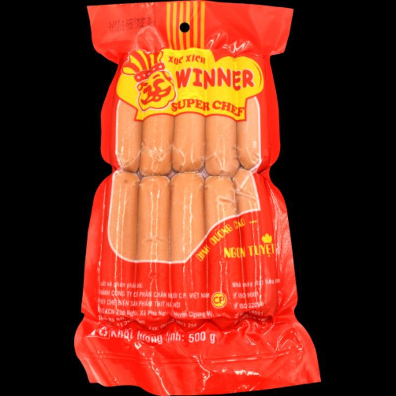 Xúc xích winner CP gói 500gr