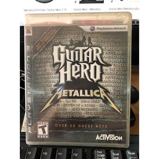 [Mã 99ELHA giảm 7% đơn 300K] Đĩa Game Ps3 : Guitar Hero Metallica