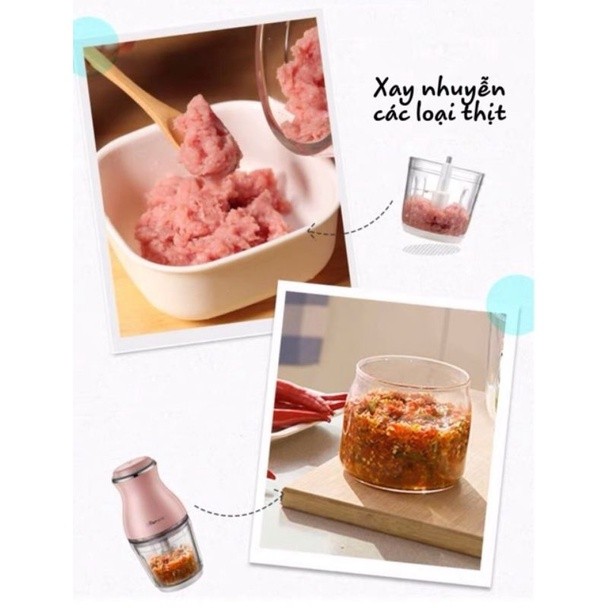 Máy xay đa năng Bear 0,6L cho bé ăn dặm