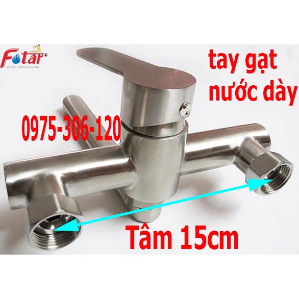 Vòi Rửa Chén Nóng Lạnh Âm Tường Cao Cấp N4009 FOTAR 100% inox 304