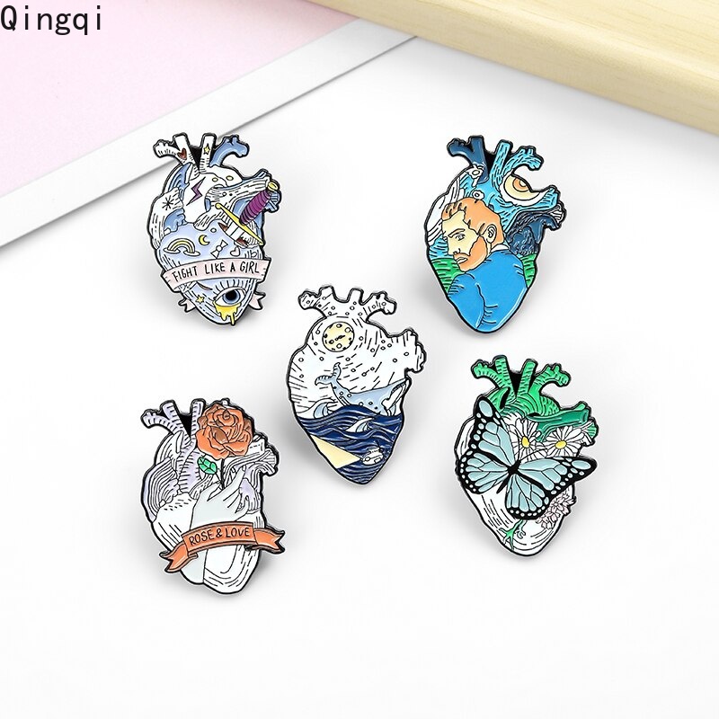 Ghim cài áo Miss Zoe họa tiết động vật hoạt hình dễ thương tùy chọn