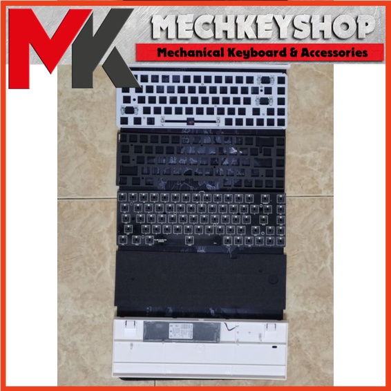 Bộ kit bàn phím cơ Keydous NJ68 AP - 3 chế độ kết nối - Hotswap - RGB