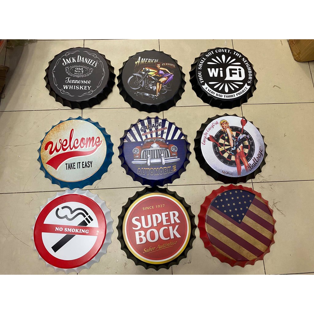 [Deal Hot]Nắp Bia Trang Trí Cửa Hàng, Tiệm cắt tóc(Decor trang trí tiệm) | BigBuy360 - bigbuy360.vn