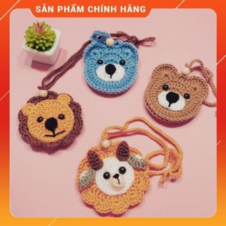 Túi đựng tỏi, túi đeo tránh vía, túi đựng tỏi cho bé bằng len hình thú đủ hình đủ màu #Shop Duy Nam