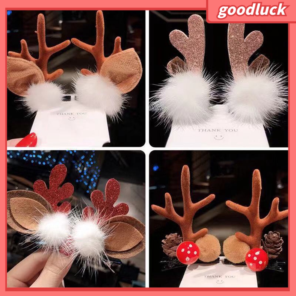 Kẹp tóc hình sừng hươu tinh tế chống mòn cho nữ