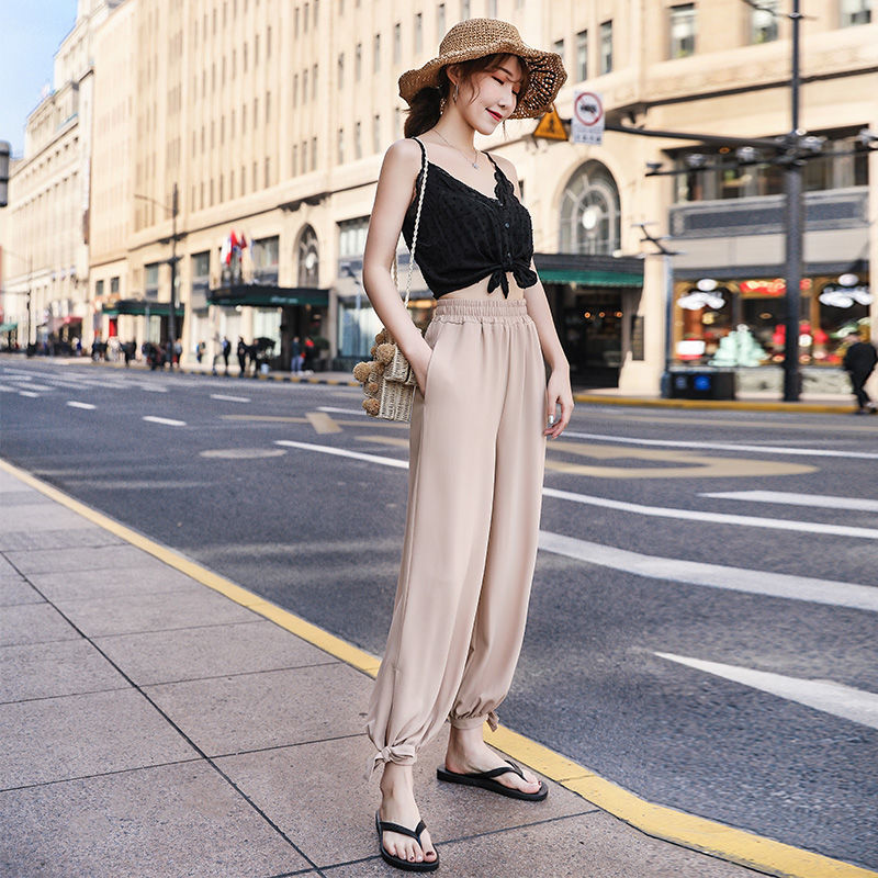 Korean version 2020 Korean version of the new wild wide-leg slim high-waist pants | BigBuy360 - bigbuy360.vn
