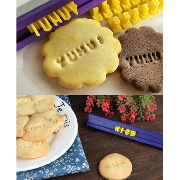 KHUÔN NHỰA CUTTER IN CHỮ LÊN BÁNH