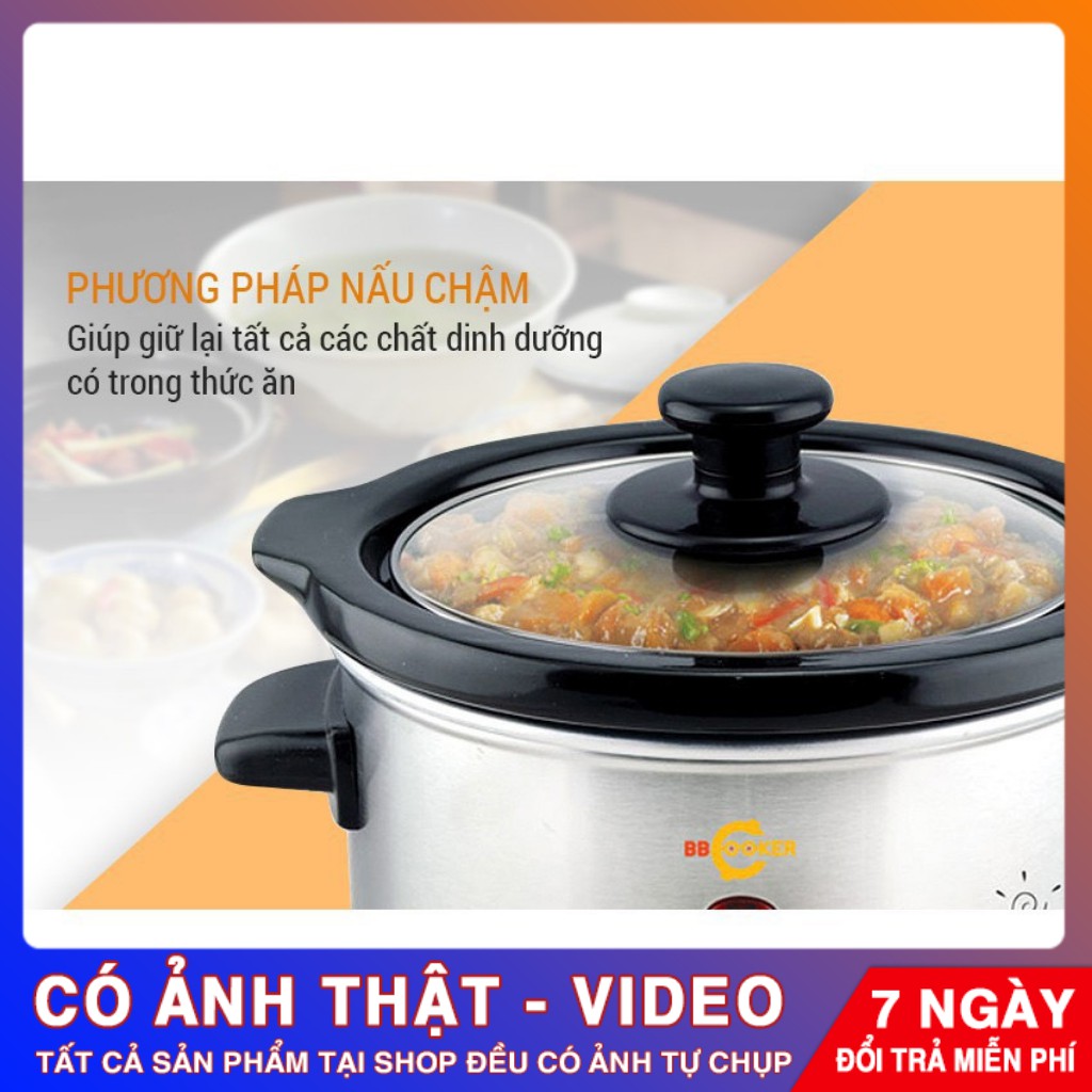 Nồi Nấu Cháo Đa Năng BBCooker BS15 – 1.5 Lít – Nồi Nấu Cháo Chậm – Nồi Nấu Dinh Dưỡng – Chính Hãng – Bảo Hành 12 tháng