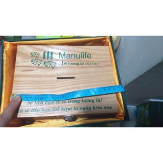 🍀Hộp gỗ tiết kiệm- quà tặng Manulife🍀