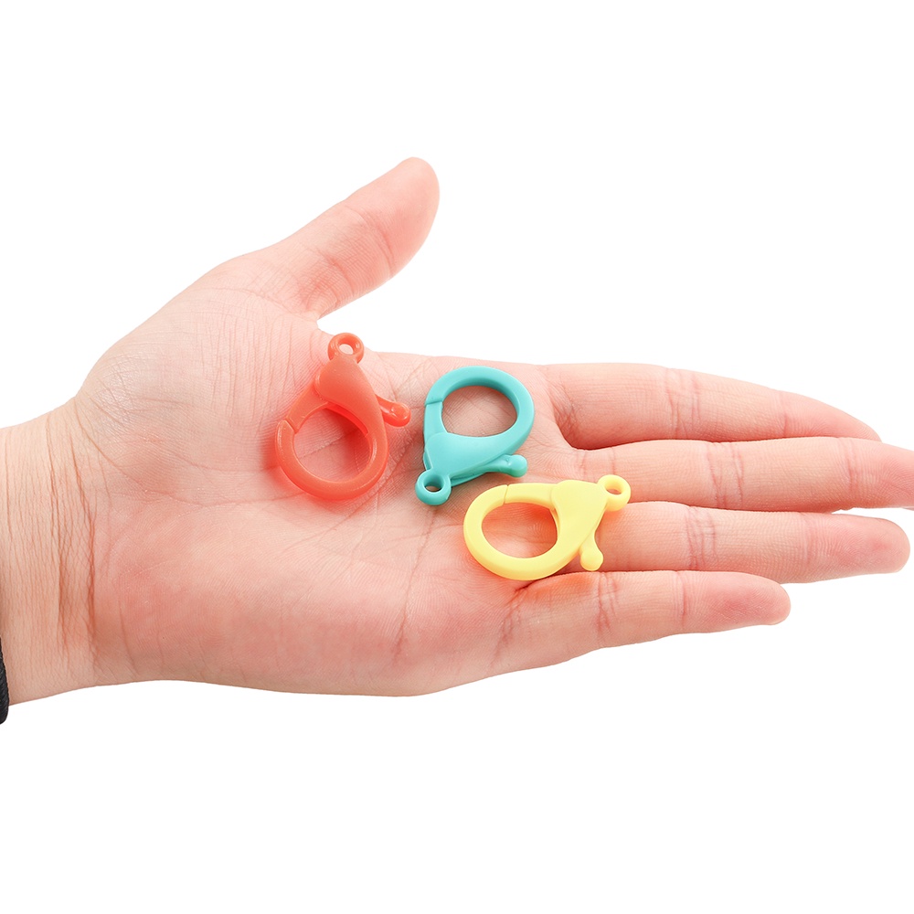 Bộ 10 / 30 / 50 cái vòng móc khóa tôm hùm St.kunkka nhựa kim loại nhiều màu dùng ghép nối tự làm đồ trang sức