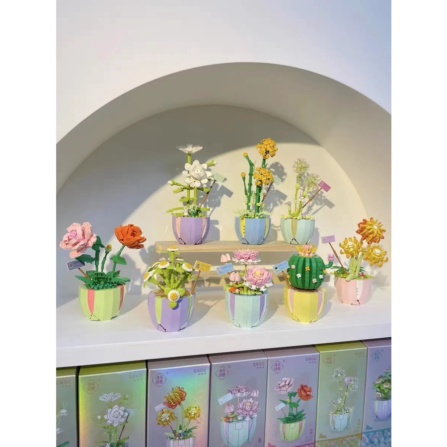 Đồ Chơi Lắp Ráp Hình Hoa Sáng Tạo Giáo Dục Cho Trẻ Em