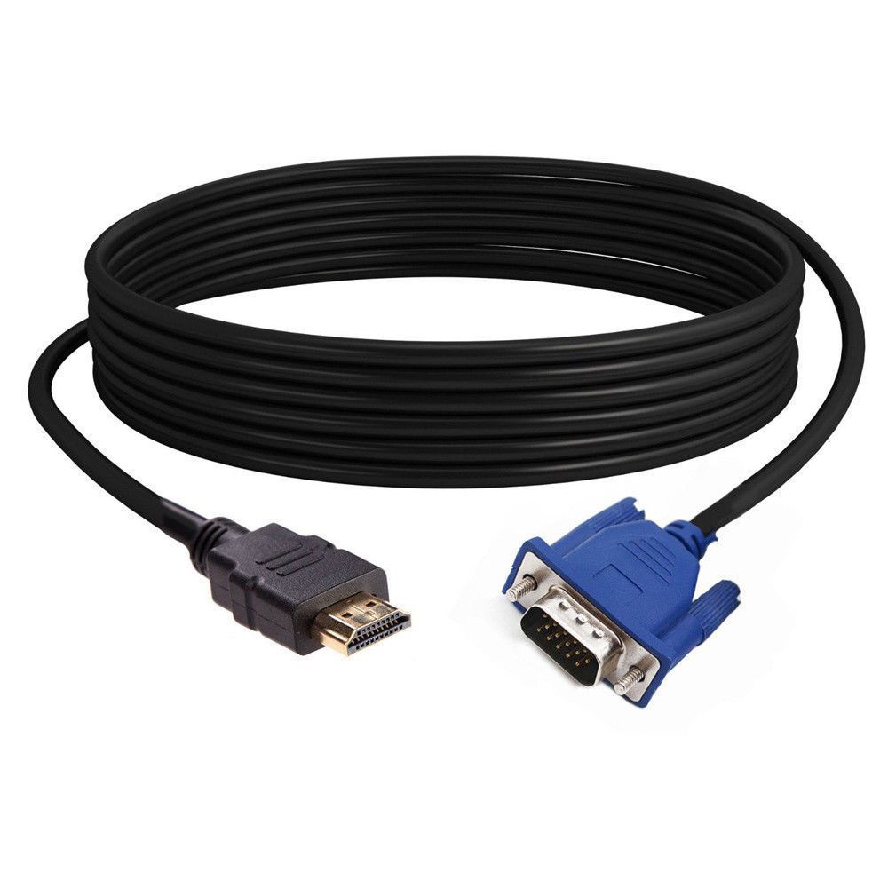 Dây cáp chuyển đổi HDMI sang VGA dài tùy chọn 1-5m chuyên nghiệp chất lượng cao