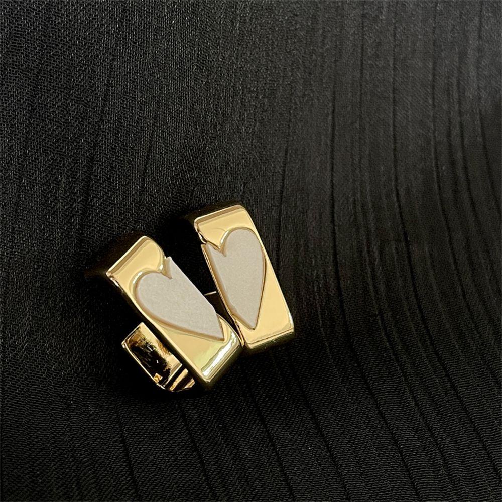 JARRED Bông Tai Kim Loại Hình Chữ C Sang Trọng Cho Nữ