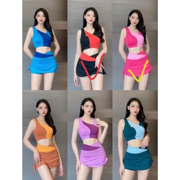Đồ tập gym nữ bộ tập gym zumba yoga erobic nữ áo bra quần bó siêu xinh !