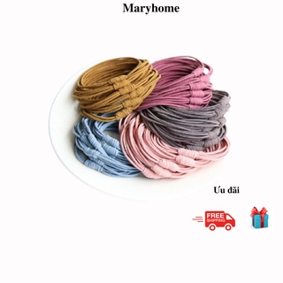 Dây buộc tóc, chun buộc tóc 4 sợi co giãn siêu tốt