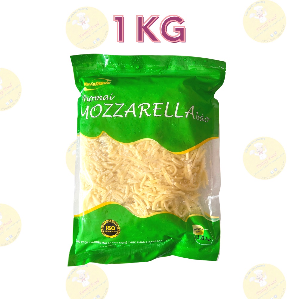 Phô Mai Sợi Mozzarella 1 kg – Phô Mai Kéo Sợi – [Ship Hỏa Tốc HCM] – Funnyfood