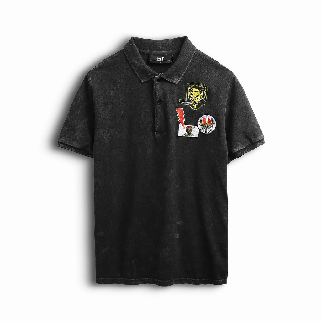 Áo Thun Polo Nam Có Cổ Wash Sticker Tay Ngắn Vải Cotton Cao Cấp INF PL002631 SOMEHOW