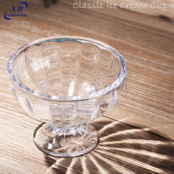 Bộ 6 ly thủy tinh dùng ăn kem kiểu dáng cổ điển GY4002