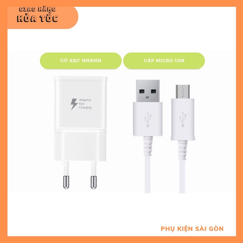 Bộ sạc samsung 15w cổng sạc micro nhanh chóng, ổn định