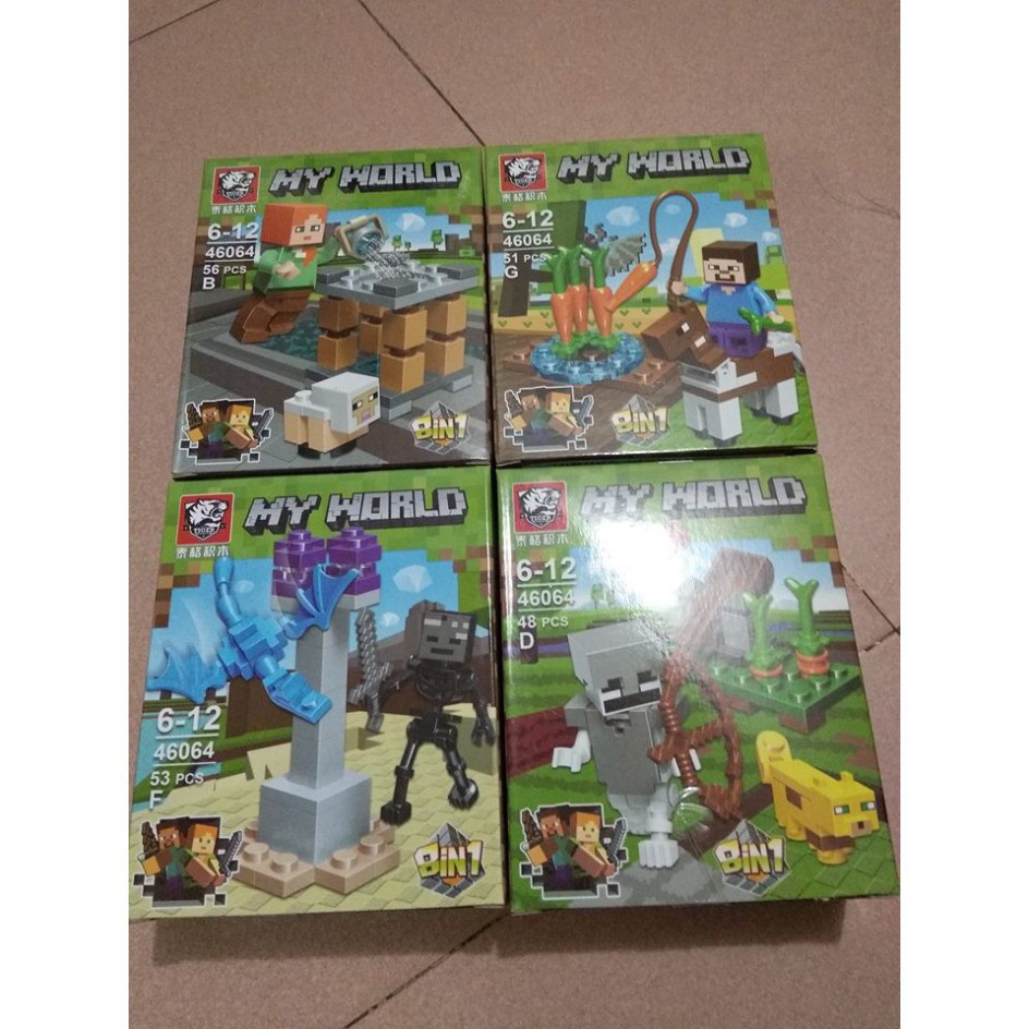 Bộ đồ chơi xếp hình Lego minecraft My World