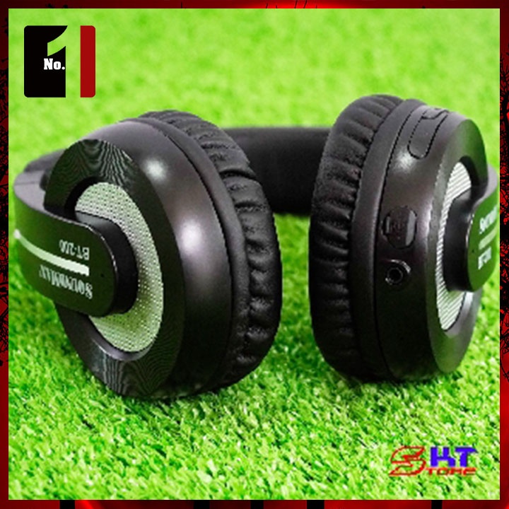 Tai Nghe Headphone Chụp Tai Bluetooth Chính Hãng SoundMAX BT200 Tai Nghe Nhạc Điện Thoại Úp Tai Không Dây