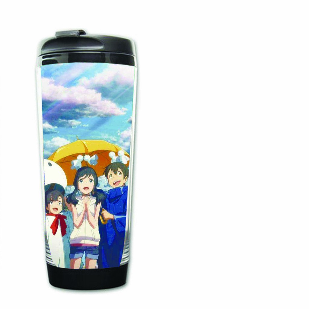 Bình nước IN HÌNH Natsume yuujinchou No game no life Re:Zero Tenki no ko anime chibi cốc đựng quà tặng tiện lợi
