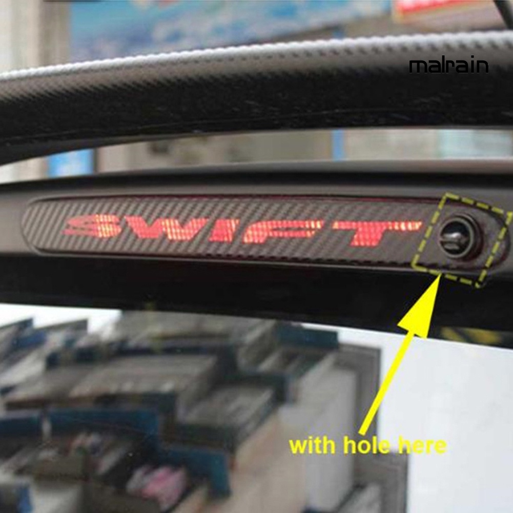 Miếng Dán Đèn Phanh Xe Bằng Sợi Carbon Cho Suzuki Swift