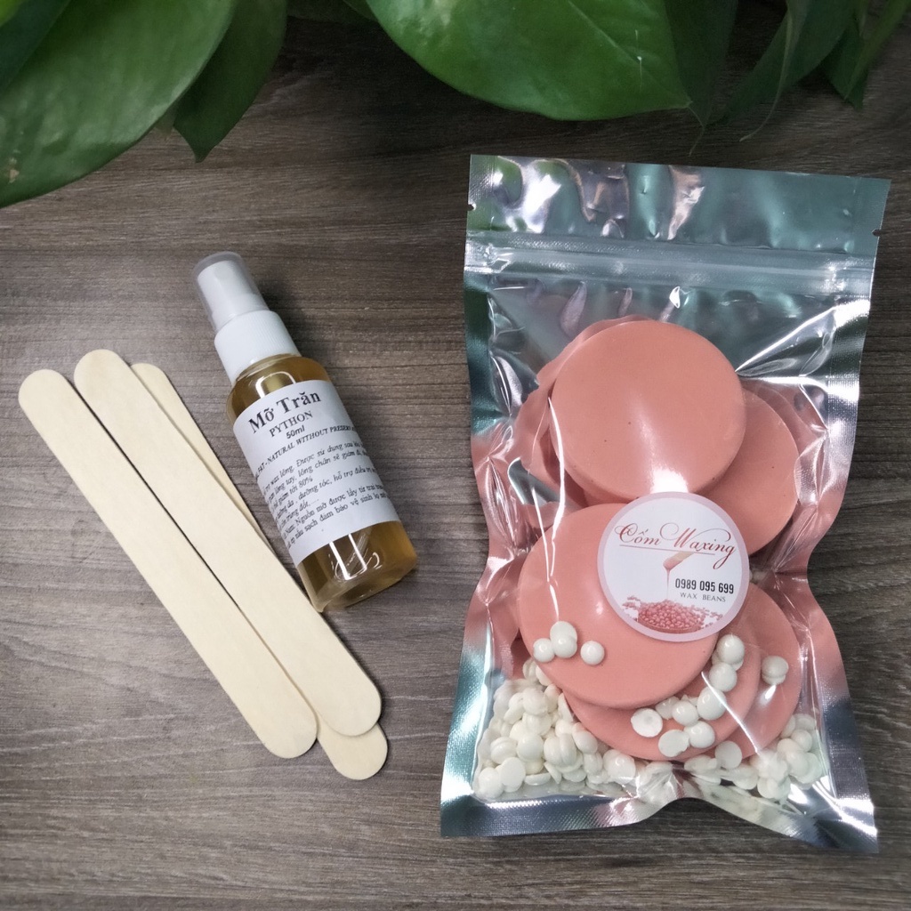 [150G Sáp viên siêu bám lông] Sáp wax lông nóng dạng viên cao cấp dùng cho các loại lông thư, mỏng, dày, cứng