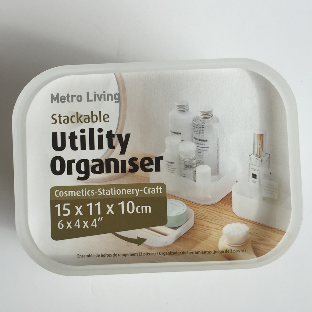 Bộ hộp sắp xếp đồ dùng 15x11x10cm Uncle Bills HG0259