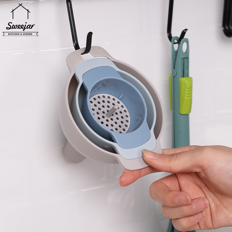 SWEEJAR Set 4 món phễu và tấm lọc bằng PP hỗ trợ rót dầu có thể xếp chồng tiện lợi