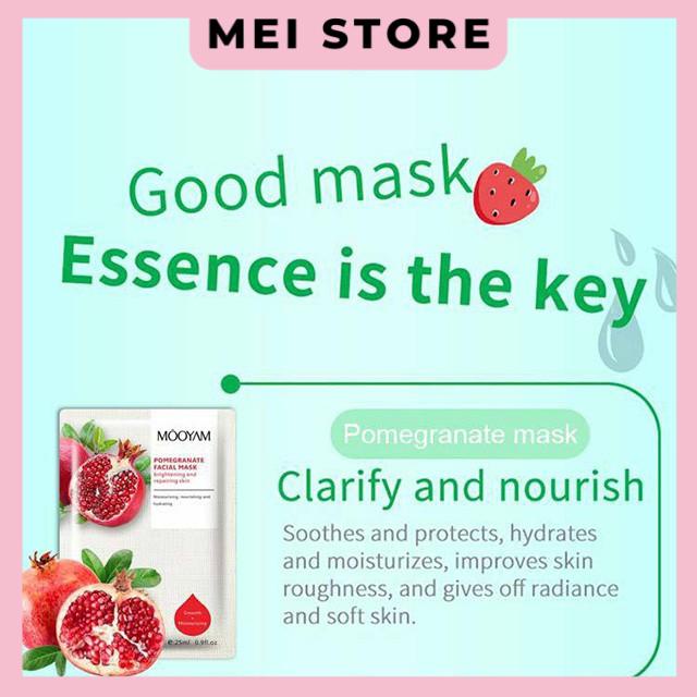 Mặt Nạ Trái Cây Hữu Cơ MÔOYAM 5 Vị Dưỡng Ẩm Dành Cho Da Nhờn