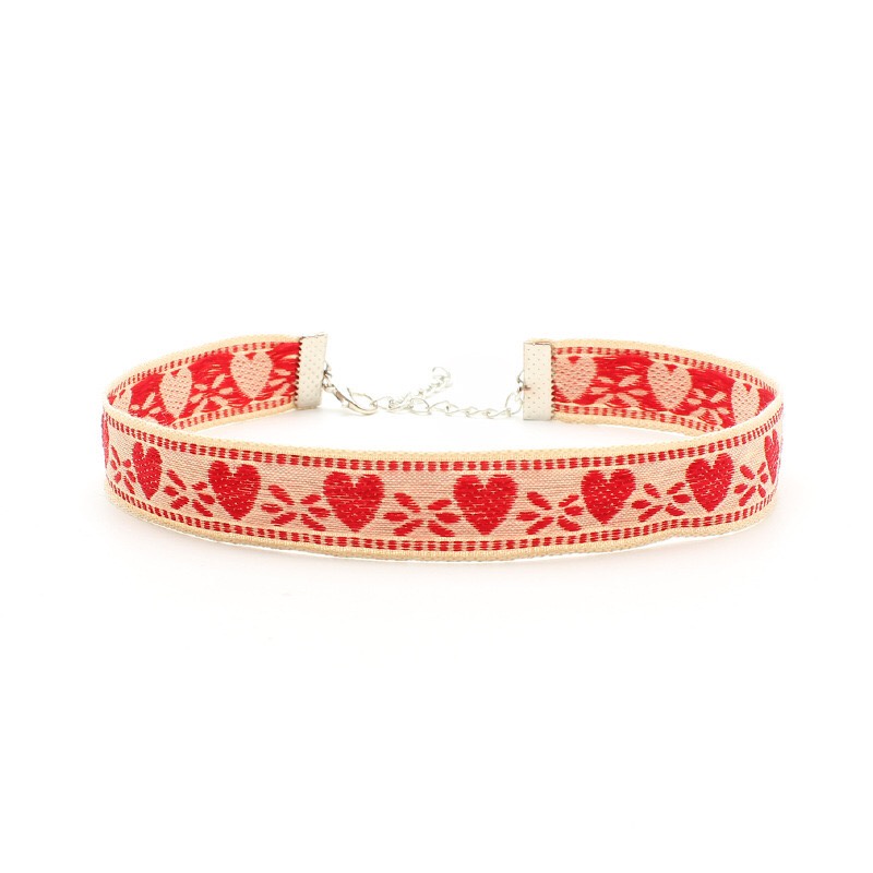 Choker boho thêu họa tiết (Vòng đeo cổ) - Mã NO04  Lemon