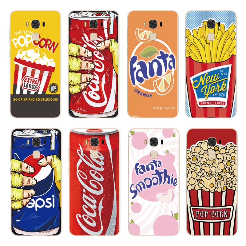 Ốp Điện Thoại Tpu Mềm Hình Khoai Tây Chiên / Cola Cho Asus Zenfone 3 Max Zc520Tl / Zc553Kl / Ze520Kl / Ze552Kl