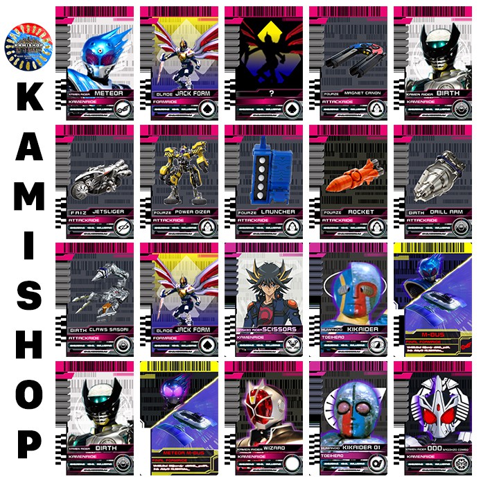 Card Kamen Rider Decade KAMISHOP Mẫu Mới Set 3