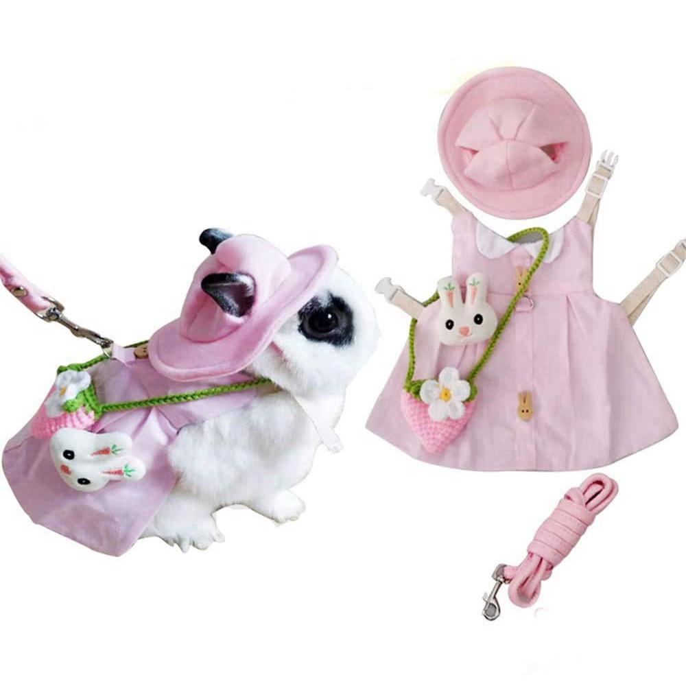 Bộ Đầm Sát Nách In Hình Thỏ Nhỏ Dễ Thương Cho Bé Gái