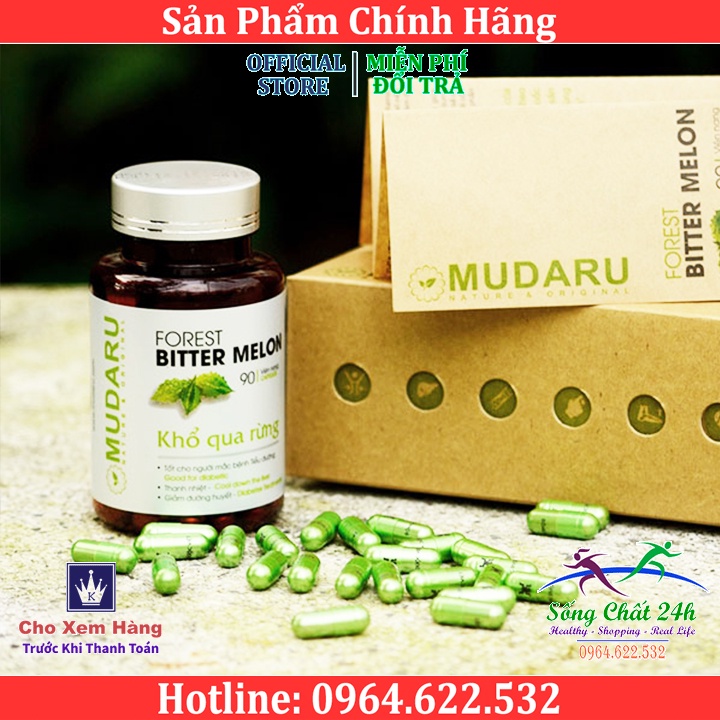 Viên Uống Khổ Qua Rừng Mudaru Hỗ Trợ Bệnh Tiểu Đường - Sống Chất 24h