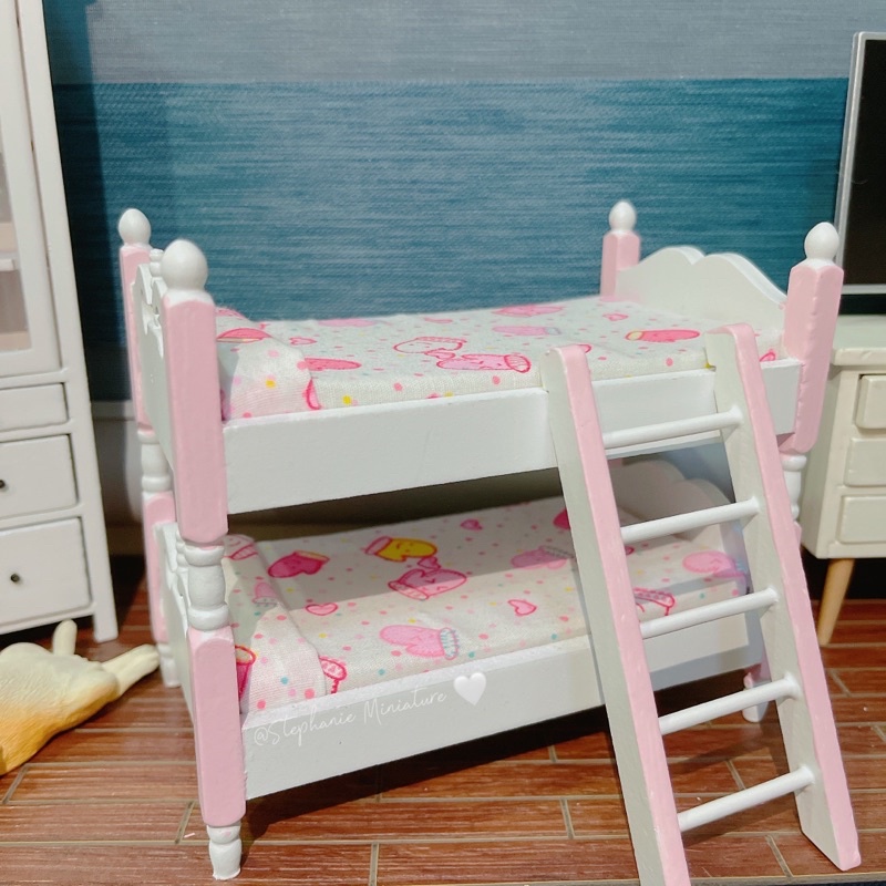 Giường 2 Tầng Cho Doll Size 1/12 - Ob11