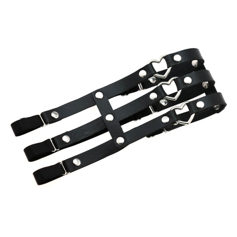 Xiangbao Đai Da PU Đeo Chân Dạng Chuỗi Xích Phong Cách Gothic Thời Trang Đi Biển Câu Lạc Bộ Rave