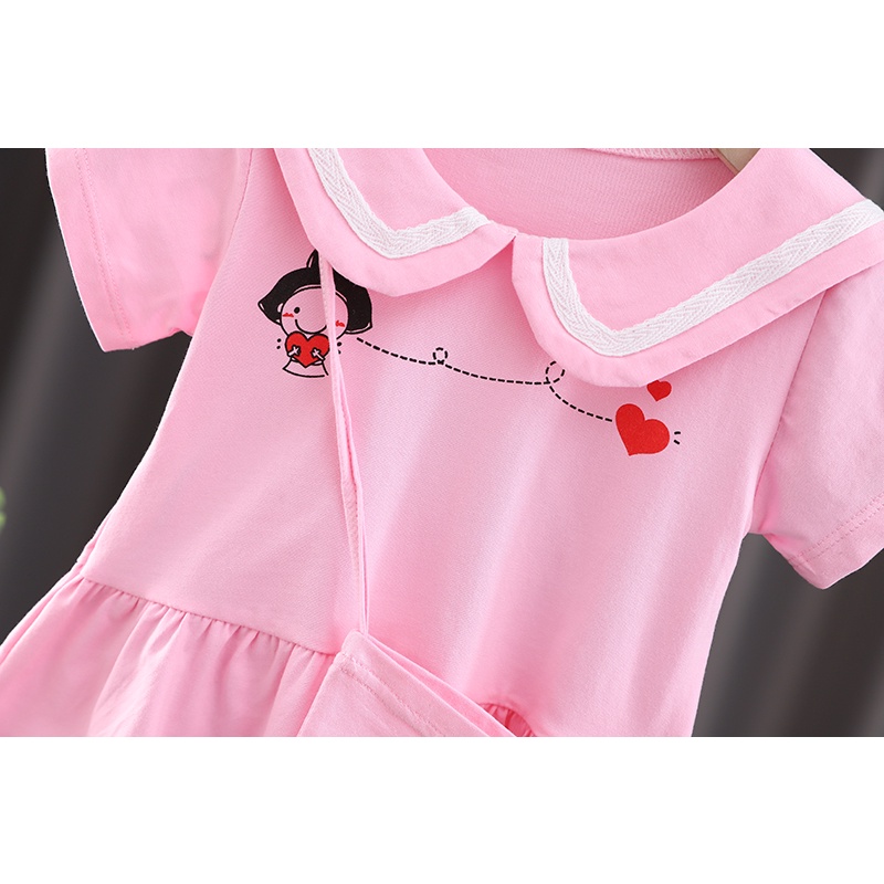 0 - ⚡ SIÊU SALE ⚡ - Bộ mùa hè bé gái cotton mát đẹp - HG100