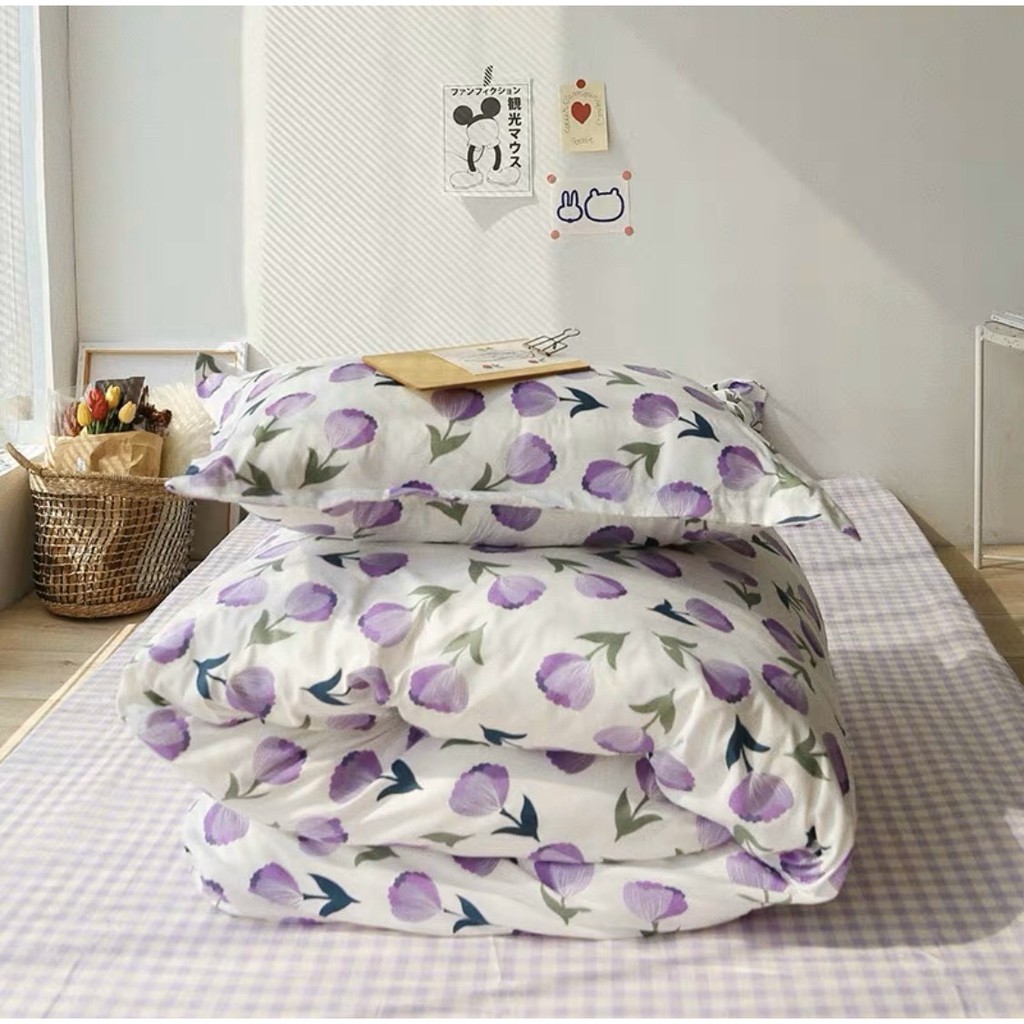 Set chăn ga gối cotton poly nhập khẩu - freeship - chọn mẫu- set 4 món