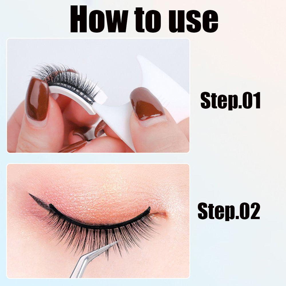 Set 2 Cặp Lông Mi Giả Tự Dính Không Cần Keo Có Thể Tái Sử Dụng