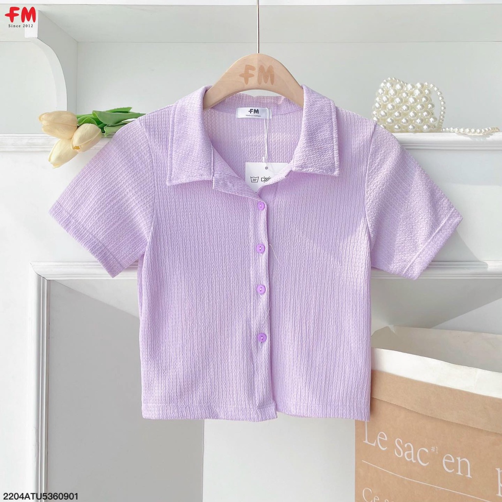 Áo polo croptop Fmstyle shop áo thun xốp mềm mịn croptop body đơn giản phong cách hàn quốc 220409602